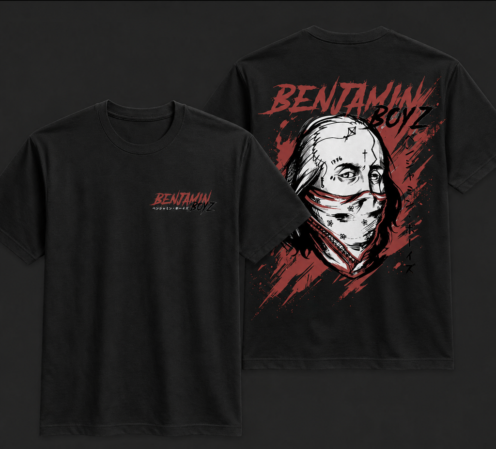 Benjamin Boyz Graphic Tee — Bandana Benjamin Skull Back Print