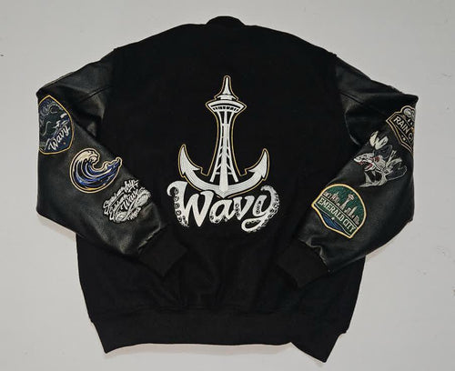 Wavy Letterman Jacket